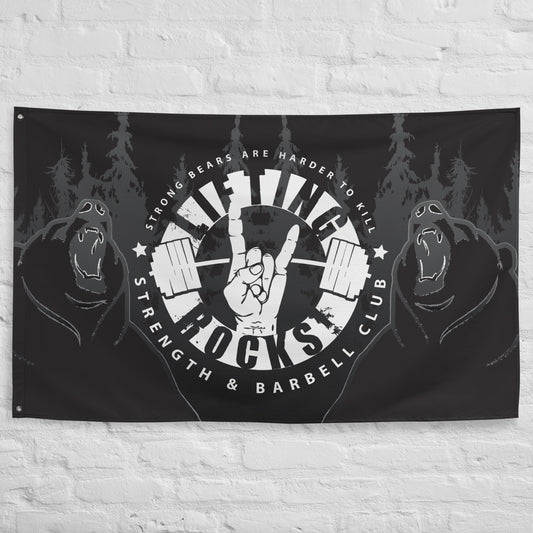 "Strong Bears" 3'x5' Gym Flag and gym banner