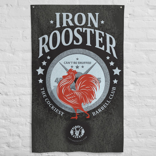 New and updated "Iron Rooster" 3'x5' tall Gym Flag