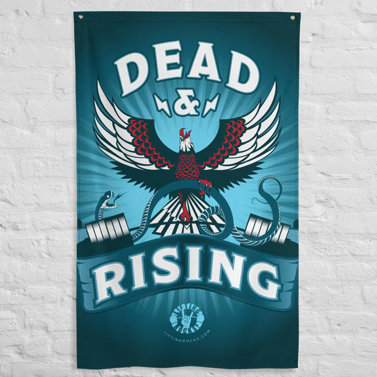 New Vertical "Dead & Rising" 3'x5' Gym Flag