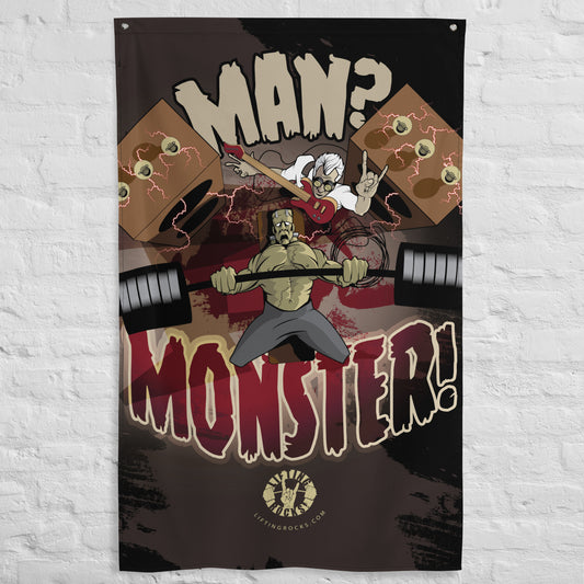 New Vertical Dr. Frankenstein's "Monster" 3'x5' Gym Flag.