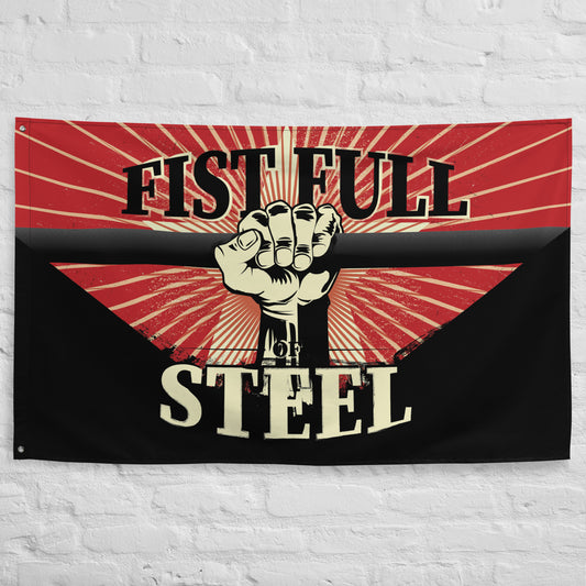 "Fist Full of Steel" 3'x5' Gym Flag