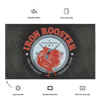 "Iron Rooster" 3'x5' Gym Flag