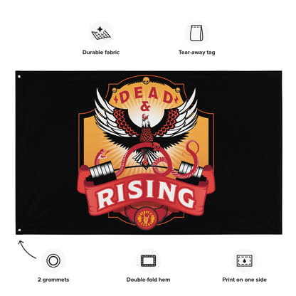 "Dead & Rising" 3'x5' Gym Flag