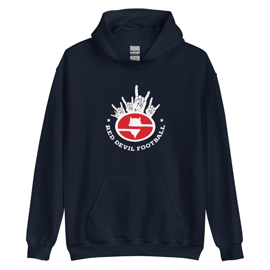 Unisex Springville Red Devil Football Pride Hoodie