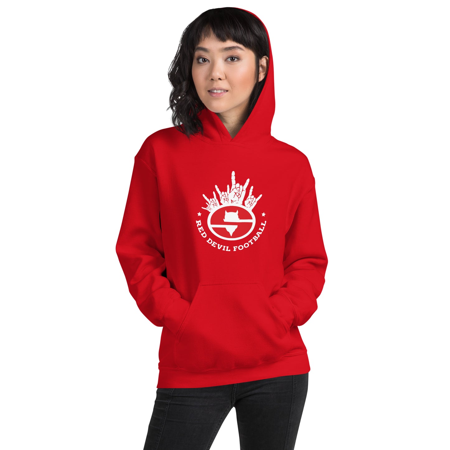 Unisex Springville Red Devil Football Pride Hoodie